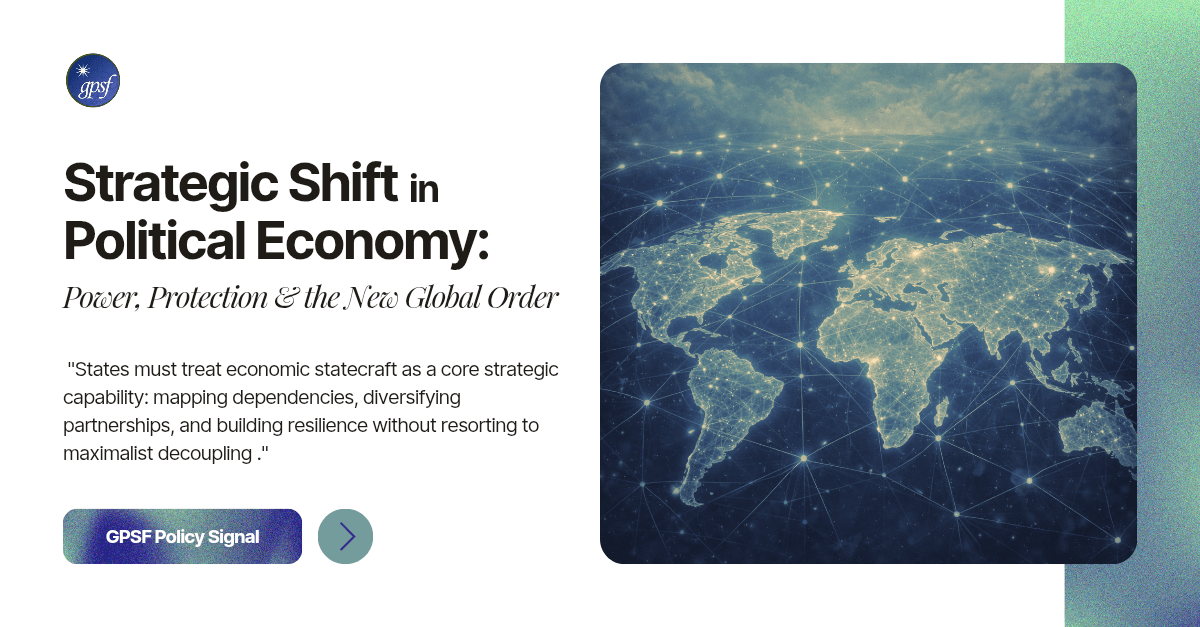 Strategic Shift in Political Economy - Policy Signal Cover