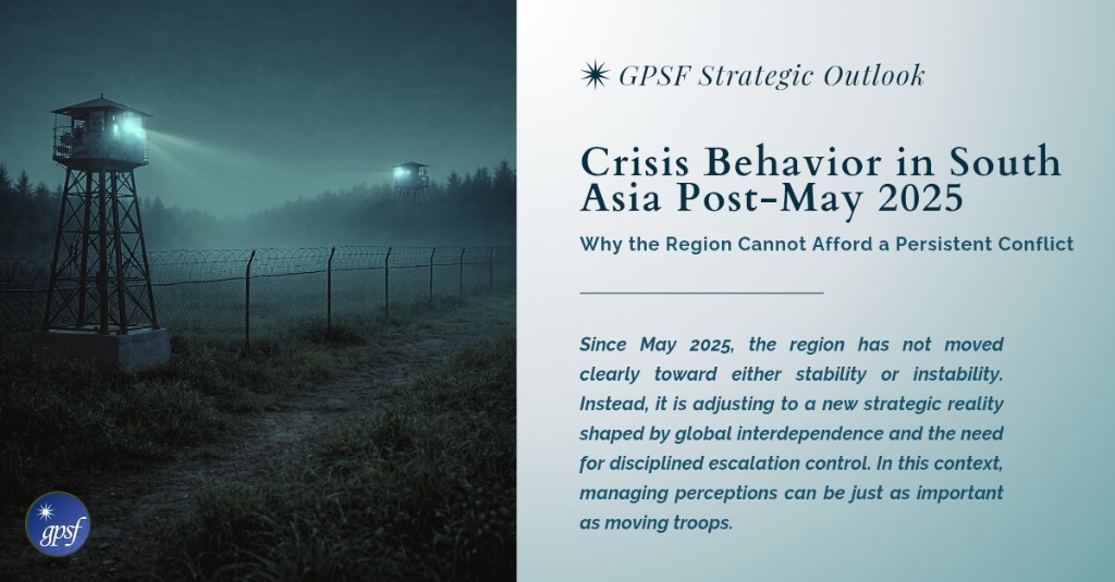 Crisis Behavior in South Asia Post-May 2025 - Strategic Outlook Cover